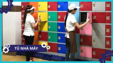Hệ thống tủ đựng đồ nâng cao tiện ích cho công nhân làm việc tại nhà máy