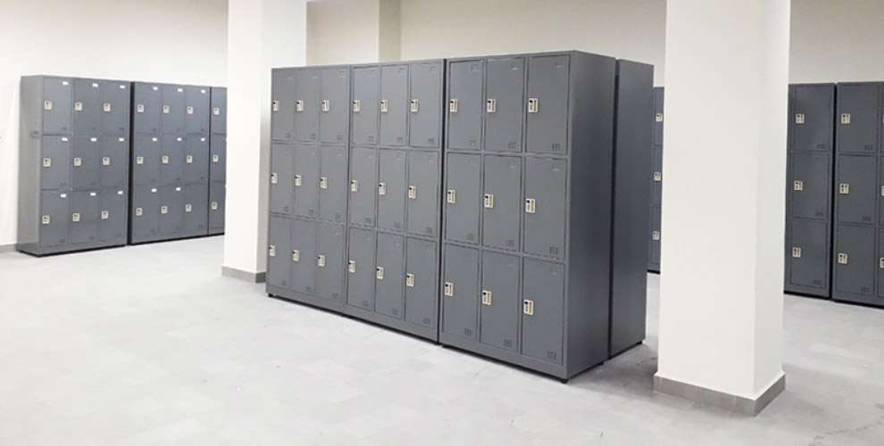 Tủ locker gỗ cho nhân viên bệnh viện - BLUECONS